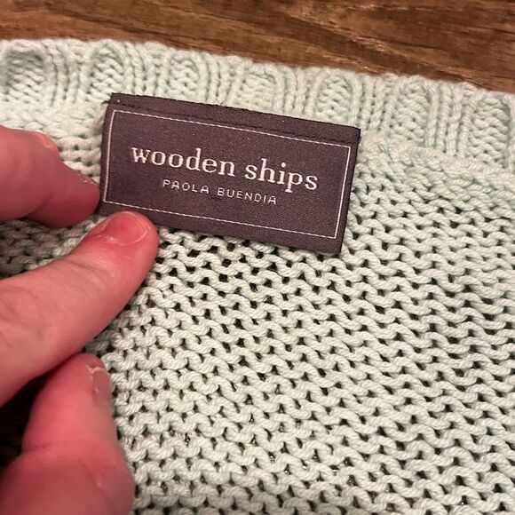 Wooden Ships mint green peace sweater - Picture 6 of 10